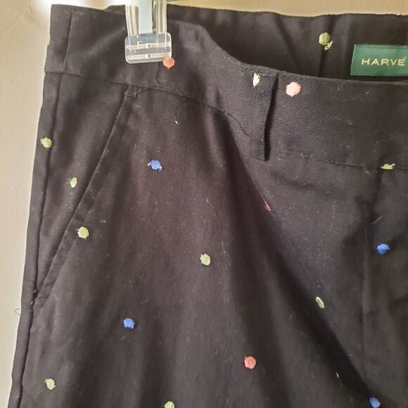 Black multicolored polka dotted Crop Pant - Sz 16P - Picture 13 of 14